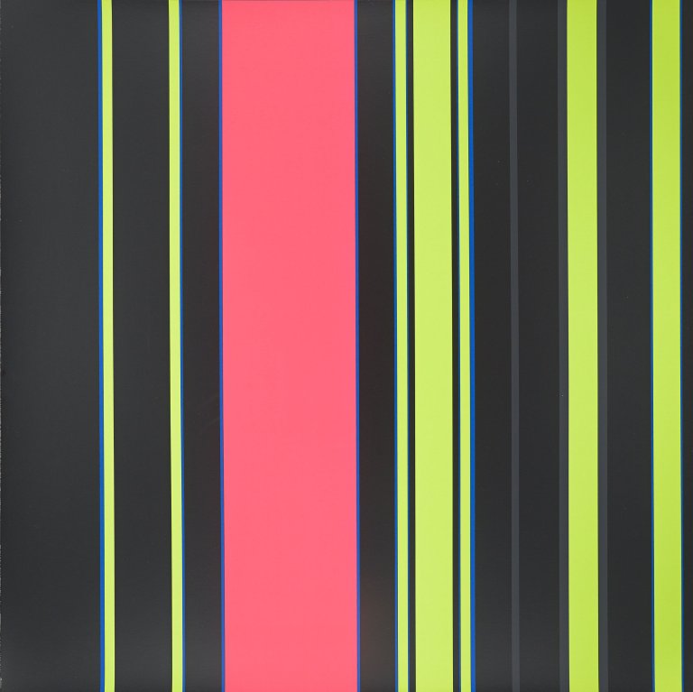 Auf diesem Bild ist das folgende Kunstwerk zu sehen: Günter Fruhtrunk. „Exzentrische Mitte“. 1971.