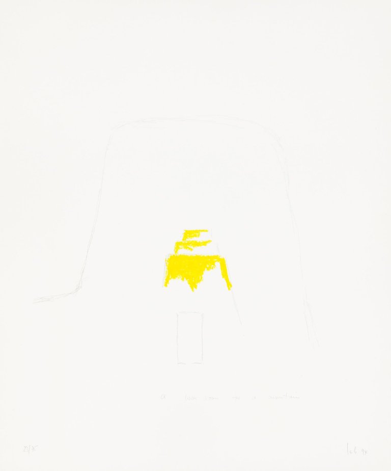 Auf diesem Bild ist das folgende Kunstwerk zu sehen: Wolfgang Laib. „A Wax Room for a Mountain“. 1994.