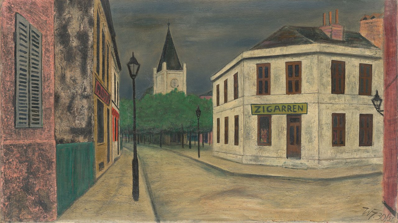 Auf diesem Bild ist das folgende Kunstwerk zu sehen: Werner Heldt. „Vorortstraße“. 1930/51.