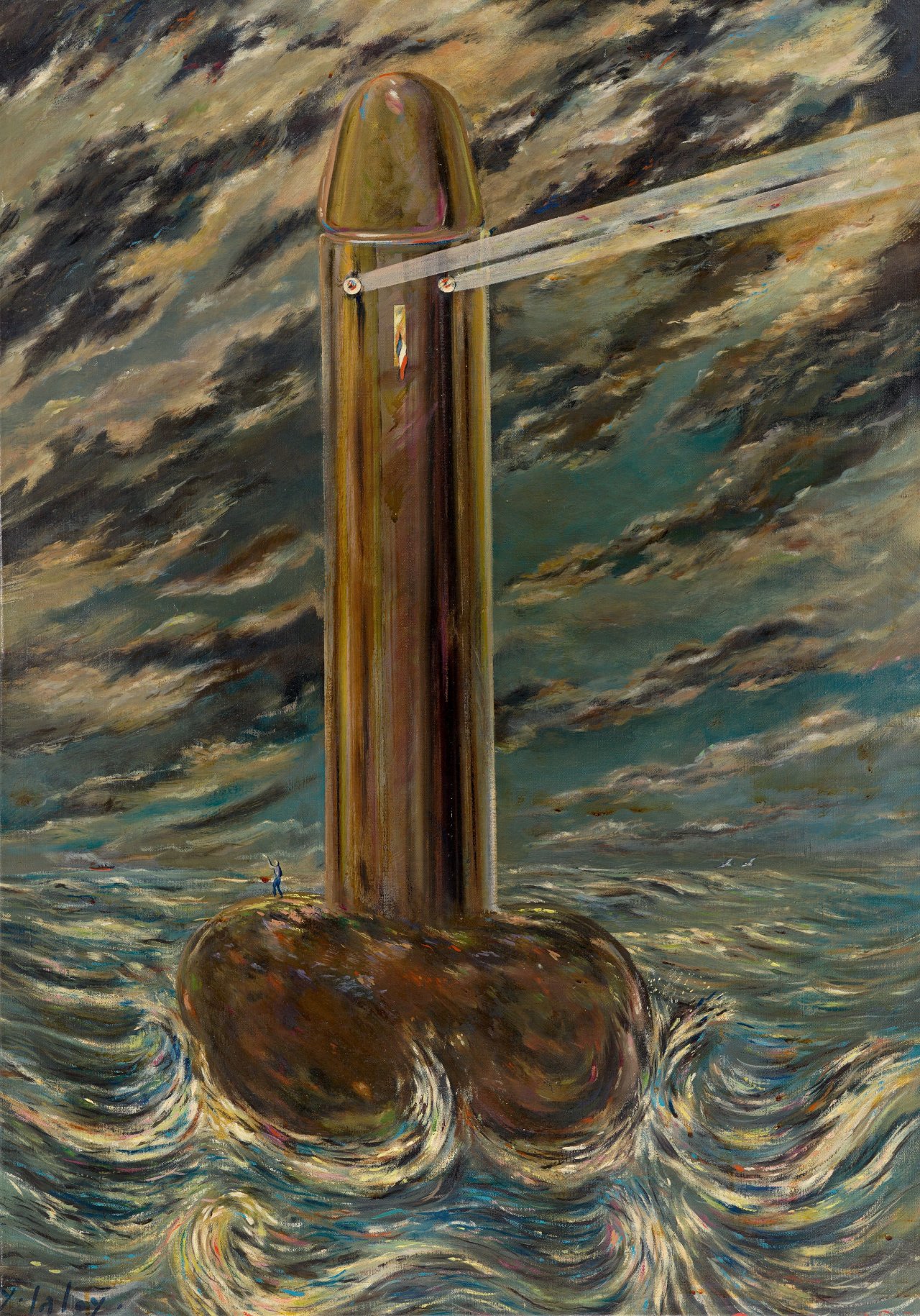 Auf diesem Bild ist das folgende Kunstwerk zu sehen: Yves Laloy. PHARE BRETON. Um 1959.