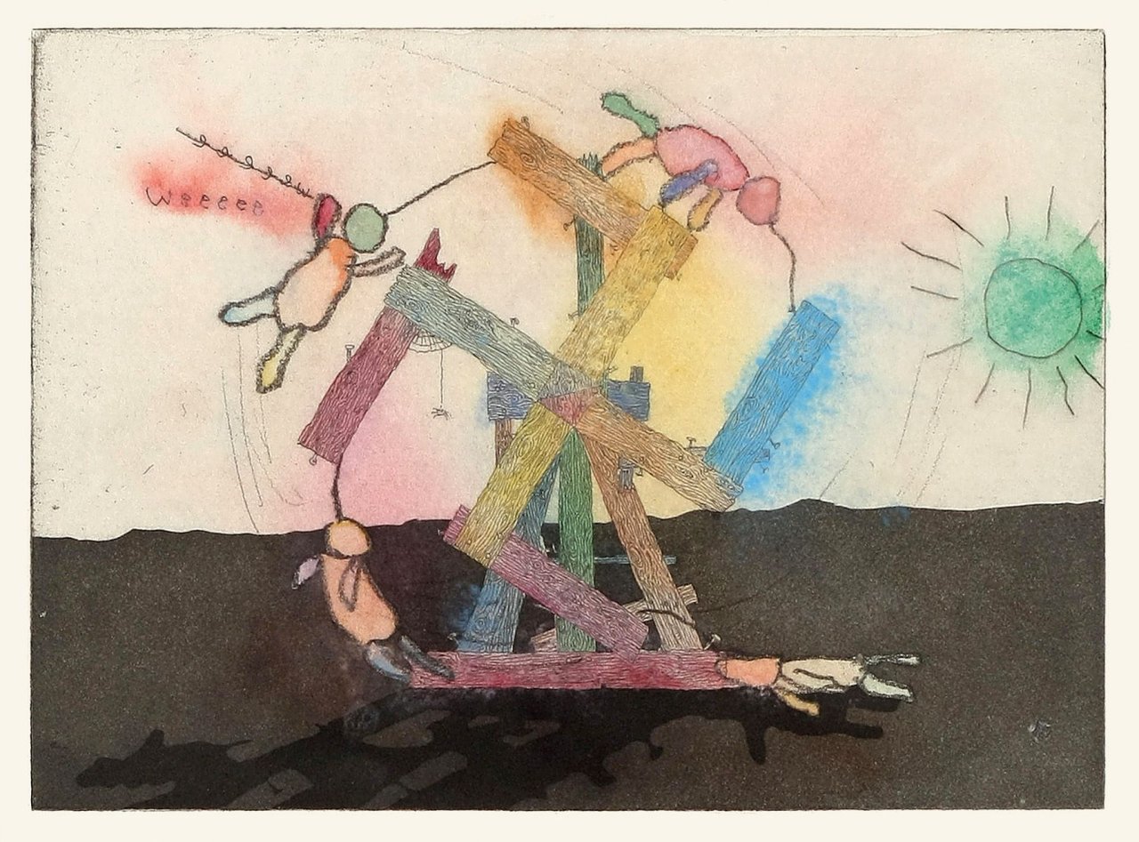 Auf diesem Bild ist das folgende Kunstwerk zu sehen: Jake und Dinos Chapman. „Disasters of War # 70“. 1999.
