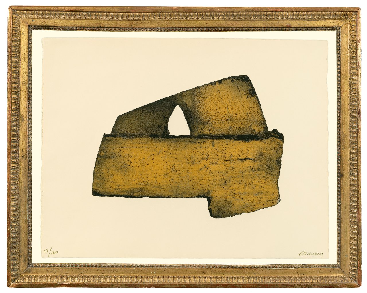 Auf diesem Bild ist das folgende Kunstwerk zu sehen: Pierre Soulages. „Eau-forte no. 20“. 1972.