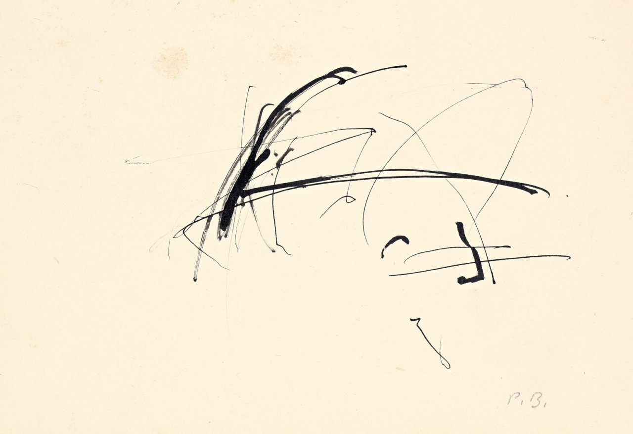 Auf diesem Bild ist das folgende Kunstwerk zu sehen: Peter Brüning. Ohne Titel. Um 1960.