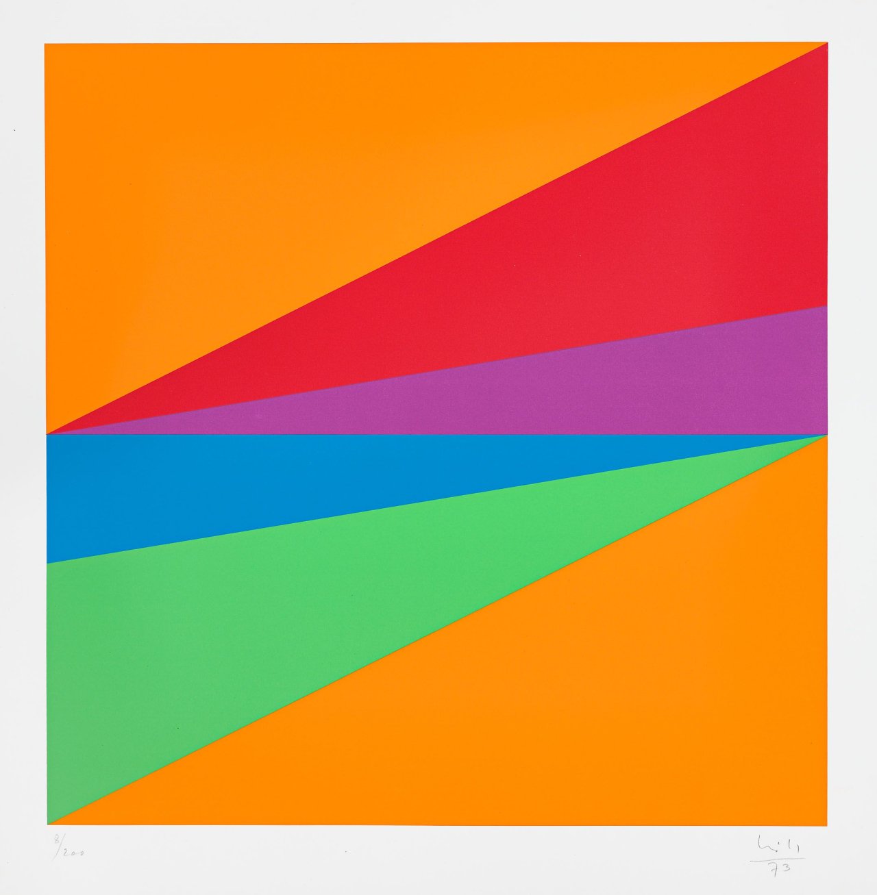 This picture shows the following artwork: Max Bill. Aus: „9x5 konkret“. 1973.