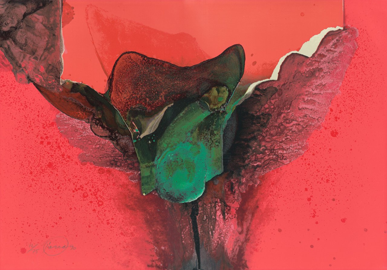 This picture shows the following artwork: Otto Piene. Now or never. 1990.