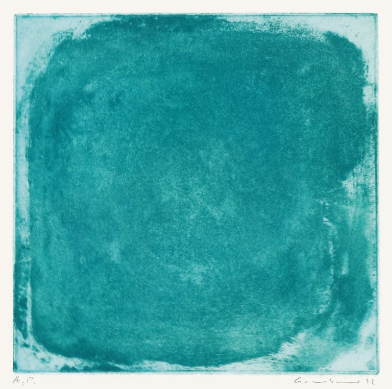 Auf diesem Bild ist das folgende Kunstwerk zu sehen: Gotthard Graubner. Ohne Titel. 1992.