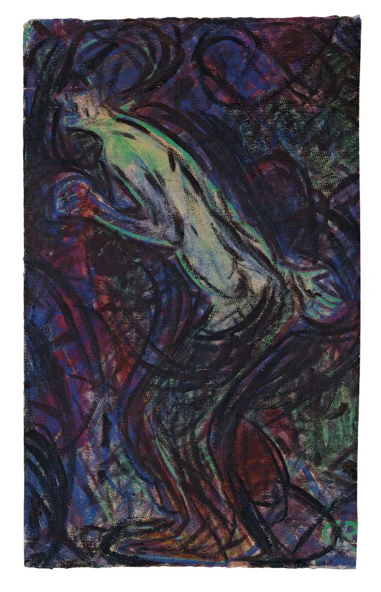 Auf diesem Bild ist das folgende Kunstwerk zu sehen: Christian Rohlfs. Tänzerin. Um 1918/20.