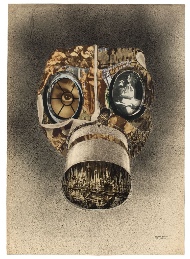 Auf diesem Bild ist das folgende Kunstwerk zu sehen: Karl Hermann Trinkaus. Gasmaske. 1931.