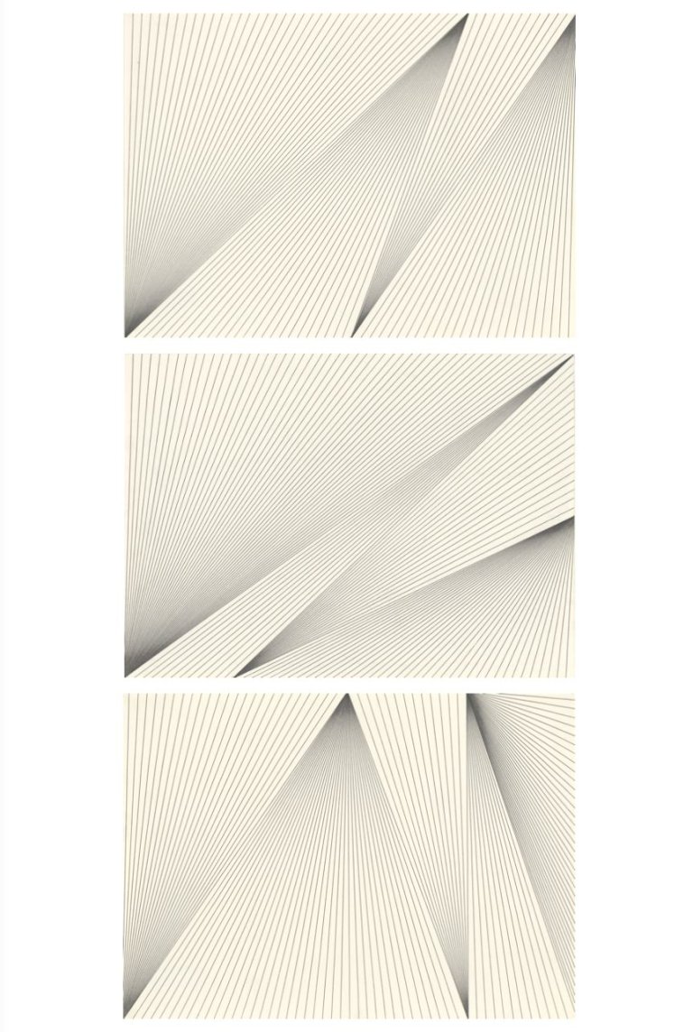 Auf diesem Bild ist das folgende Kunstwerk zu sehen: Karl-Heinz Adler. „6,1“ / „6,2“ / „6,3“. 1990.