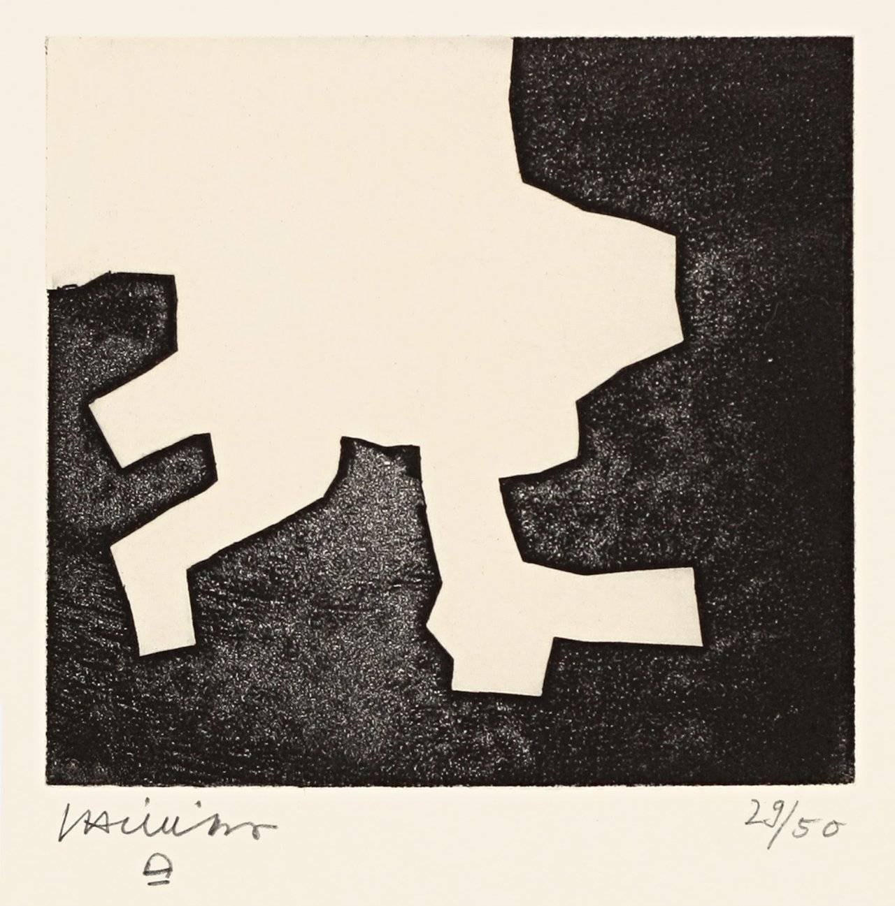 Auf diesem Bild ist das folgende Kunstwerk zu sehen: Eduardo Chillida. „Elkar II“. 1969.