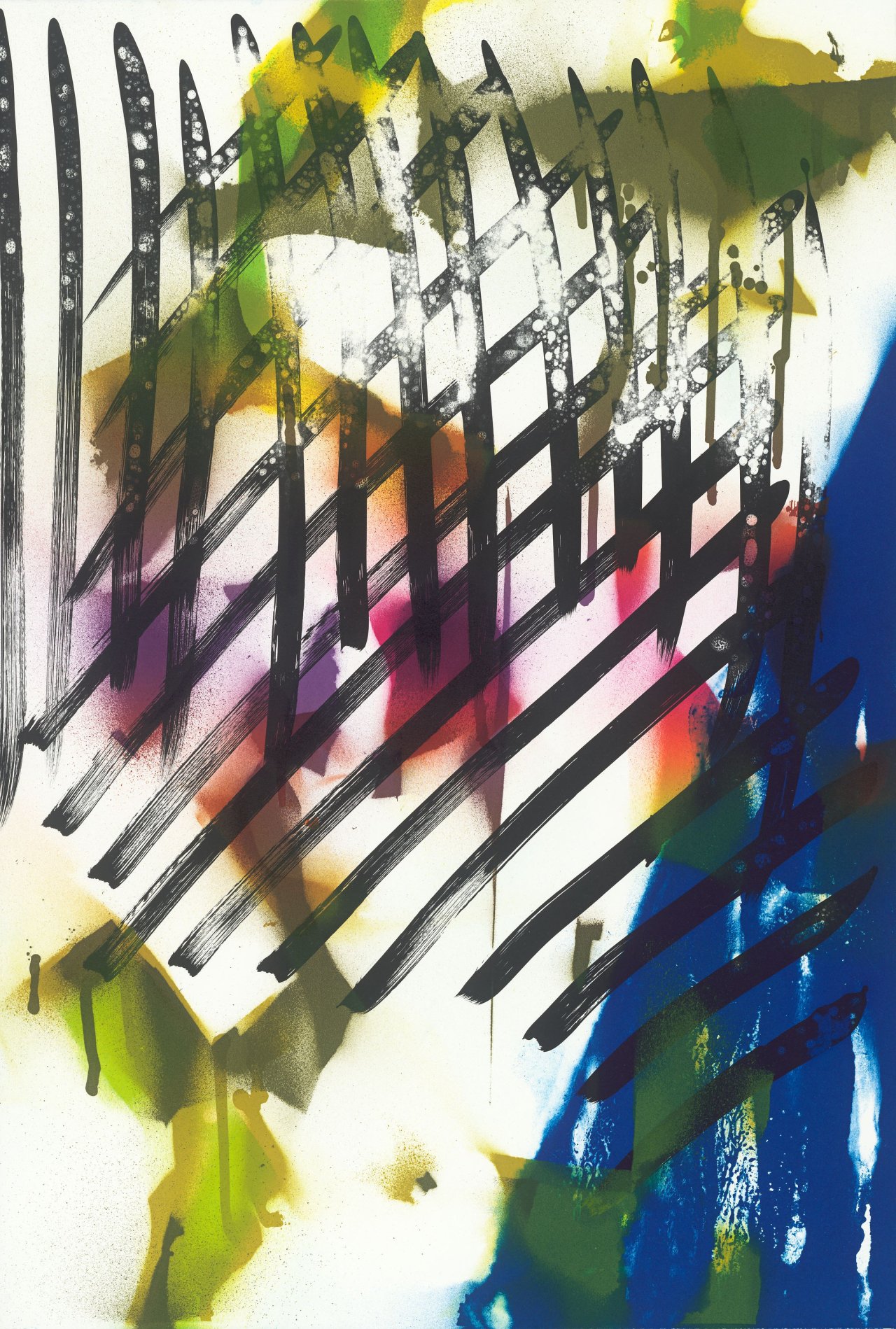 Auf diesem Bild ist das folgende Kunstwerk zu sehen: Katharina Grosse. Ohne Titel. 2007.