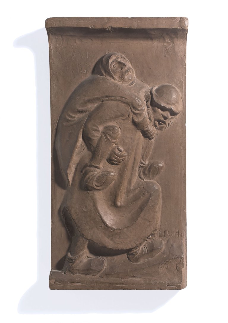 This picture shows the following artwork: Ernst Barlach. ”Der Blinde und der Lahme”. 1919.