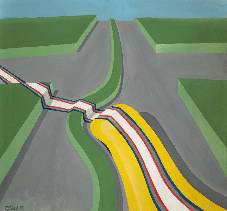 Auf diesem Bild ist das folgende Kunstwerk zu sehen: Werner Matthias Pelzer. „Kreuzweg“. 1972.