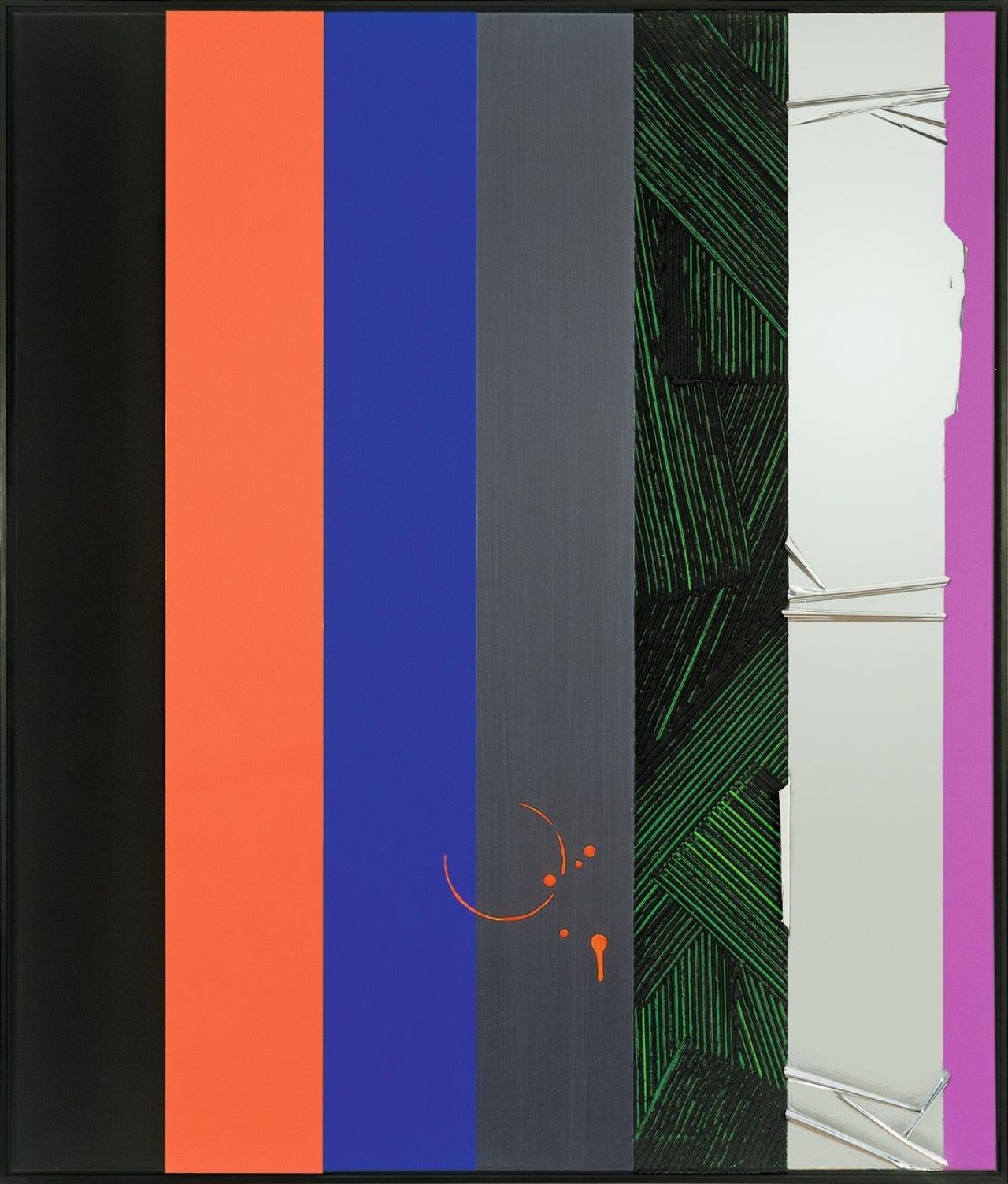 Auf diesem Bild ist das folgende Kunstwerk zu sehen: Anselm Reyle. Ohne Titel. 2007.