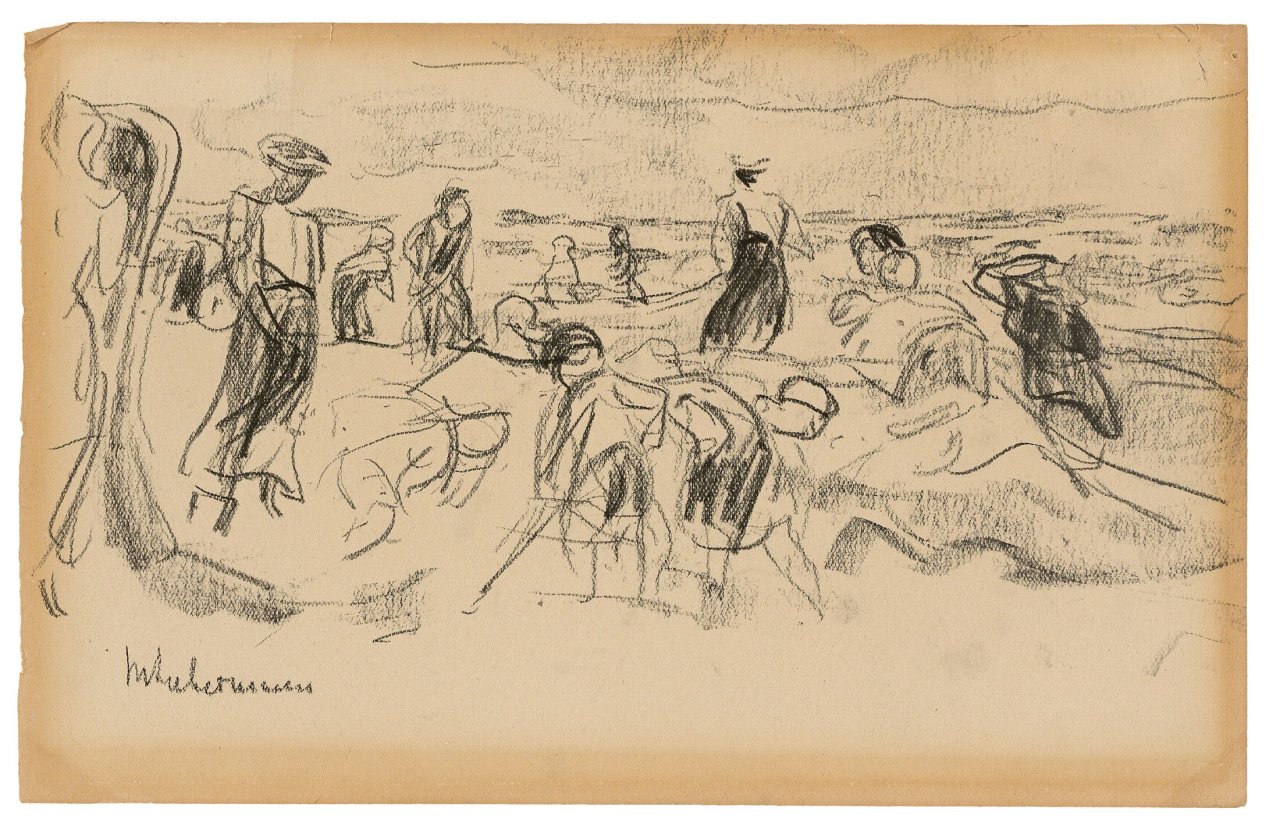 This picture shows the following artwork: Max Liebermann. Strandszene.