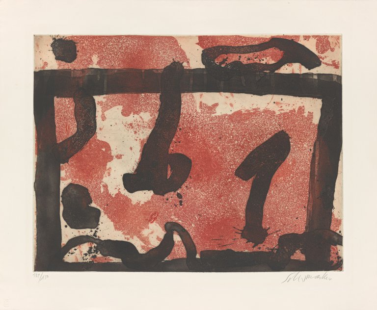 Auf diesem Bild ist das folgende Kunstwerk zu sehen: Emil Schumacher. „2/1983“. 1983.
