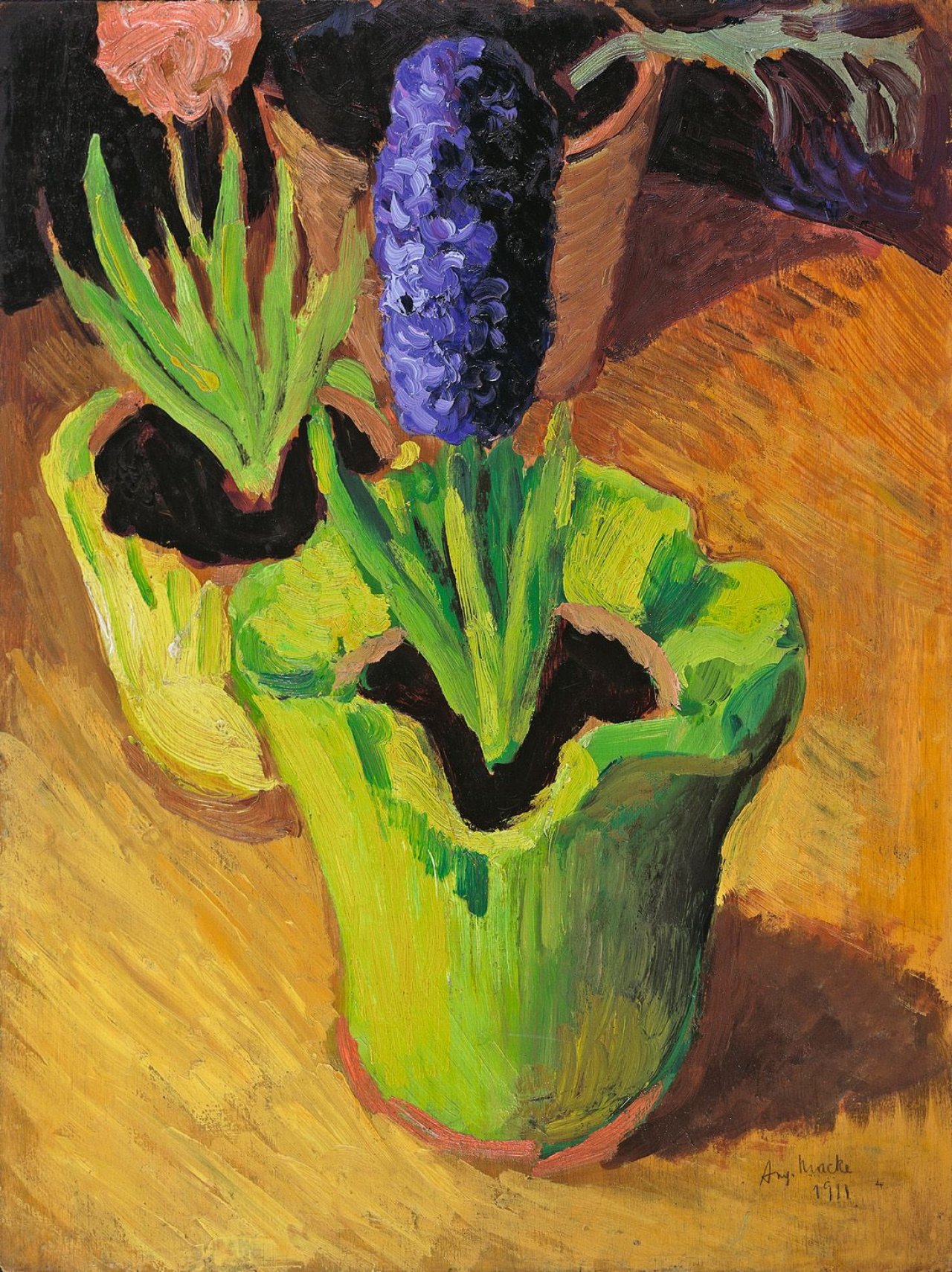 Auf diesem Bild ist das folgende Kunstwerk zu sehen: August Macke. „Hyazinthen“. 1911.