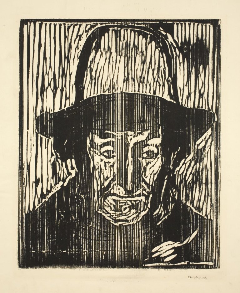 This picture shows the following artwork: Edvard Munch. „Der alte Fischer“. 1897.