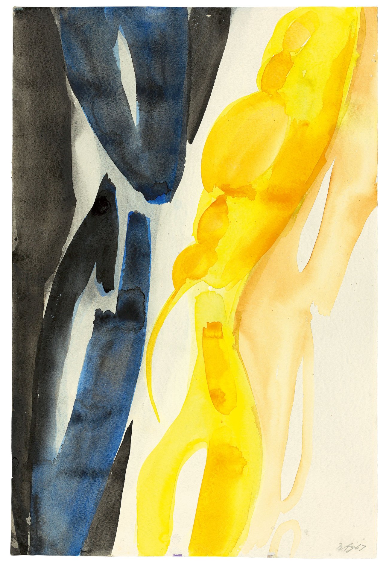 This picture shows the following artwork: Ernst Wilhelm Nay. ”Ohne Titel”. 1967.