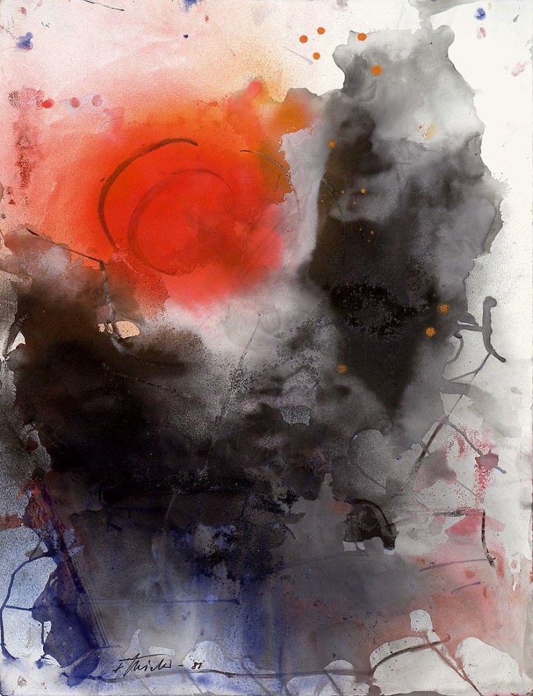 Auf diesem Bild ist das folgende Kunstwerk zu sehen: Fred Thieler. Ohne Titel. 1981.