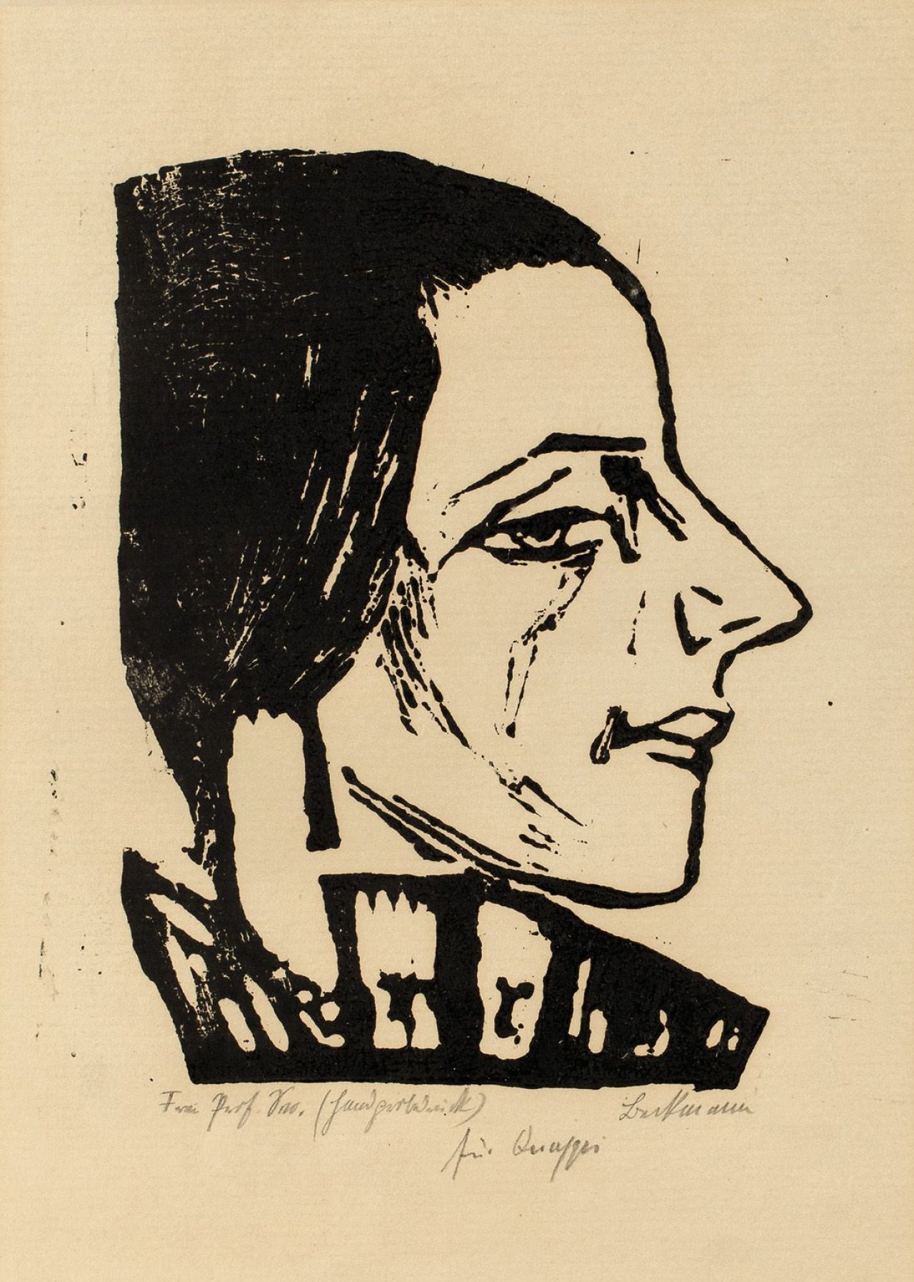 Auf diesem Bild ist das folgende Kunstwerk zu sehen: Max Beckmann. „Bildnis Frau Swarzenski“. 1925.