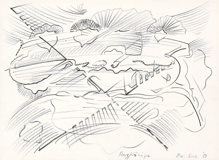 Auf diesem Bild ist das folgende Kunstwerk zu sehen: Dieter Roth. „Herzkönige“. 1983.