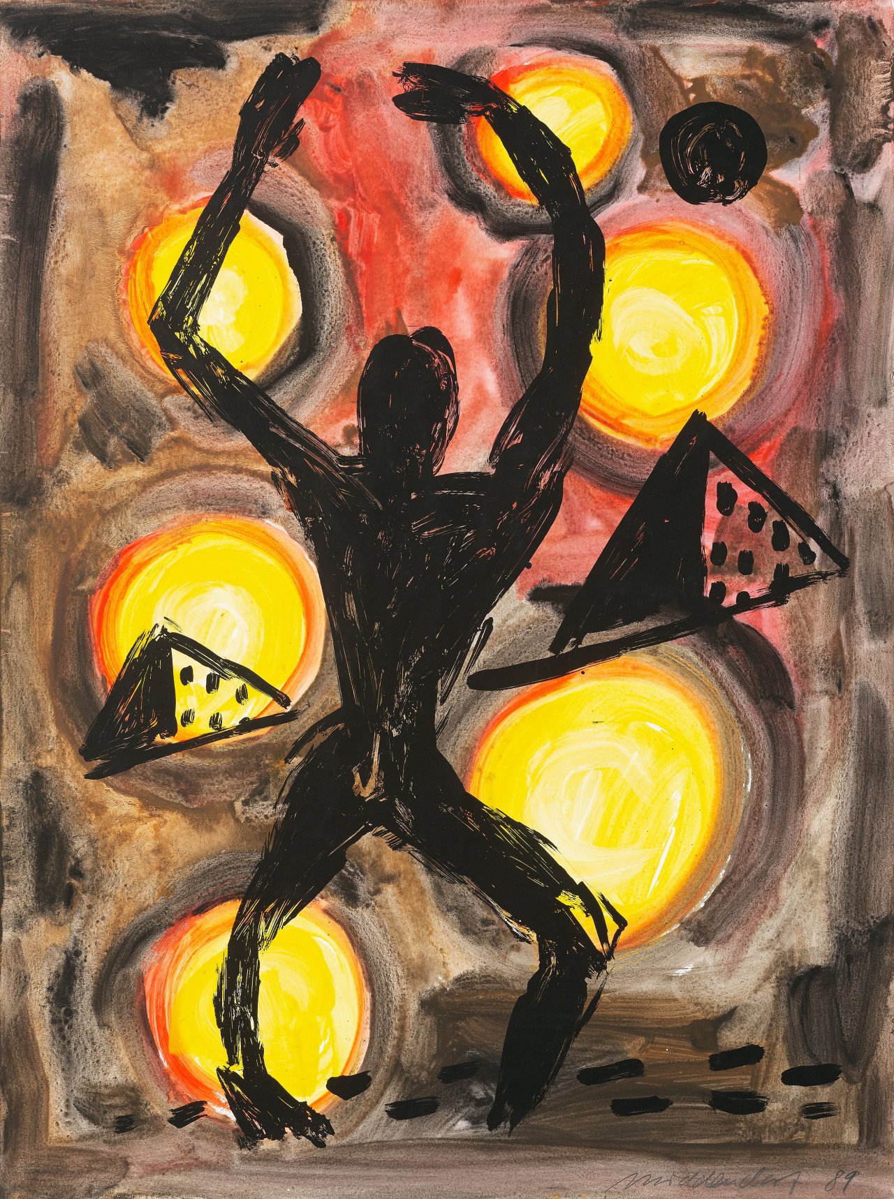 Auf diesem Bild ist das folgende Kunstwerk zu sehen: Helmut Middendorf. Ohne Titel. 1989.