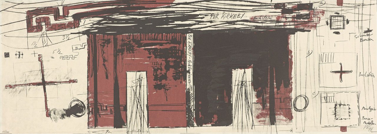 Auf diesem Bild ist das folgende Kunstwerk zu sehen: Per Kirkeby. „Backsteinskulptur für Recklinghausen“. 1994.