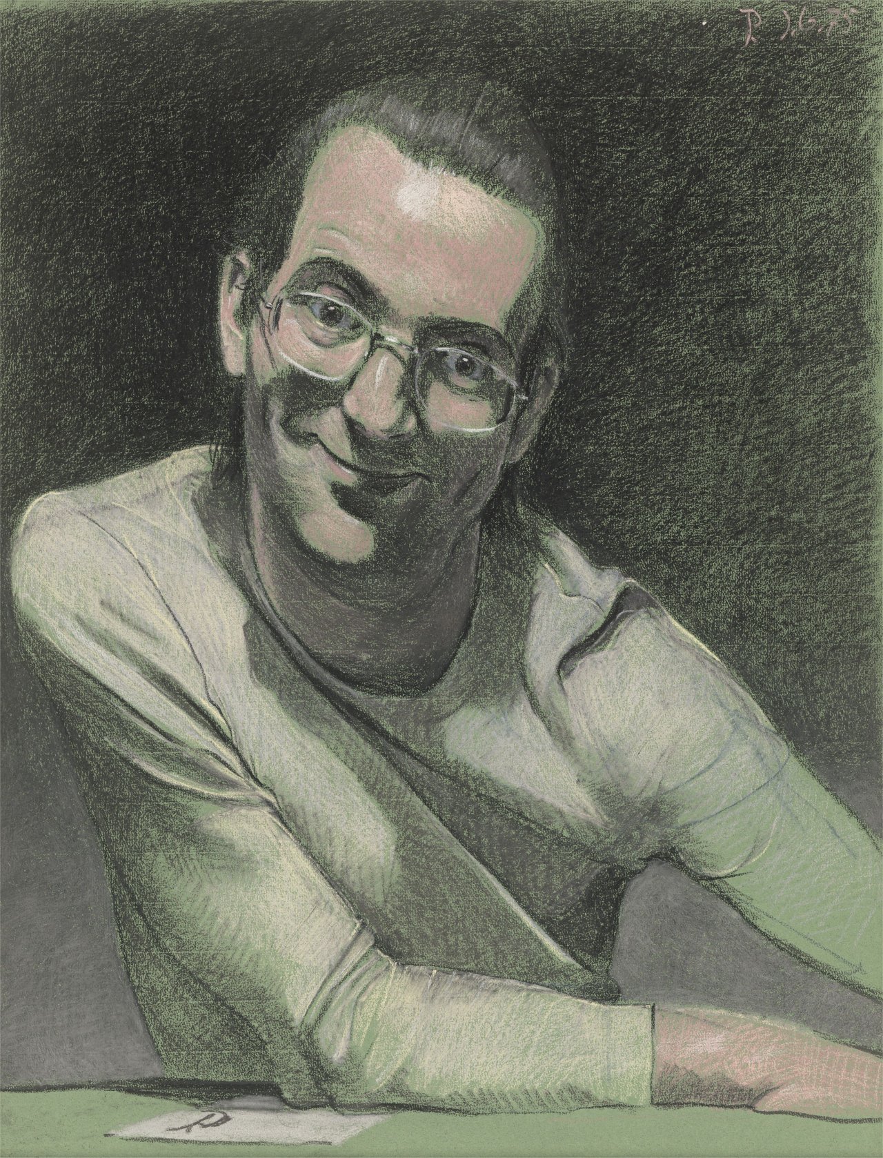 Auf diesem Bild ist das folgende Kunstwerk zu sehen: Johannes Grützke. „Ein freundlicher Herr“. 1975.
