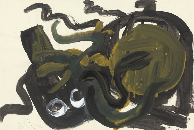 Auf diesem Bild ist das folgende Kunstwerk zu sehen: Karl Horst Hödicke. Medusa. 1983.