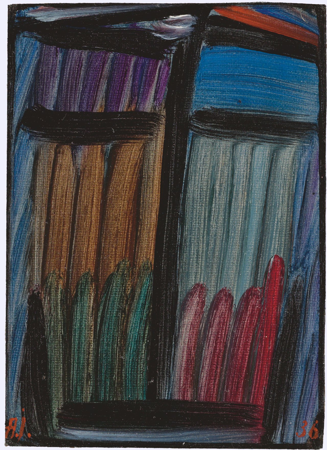 Auf diesem Bild ist das folgende Kunstwerk zu sehen: Alexej von Jawlensky. „Meditation“. 1936.