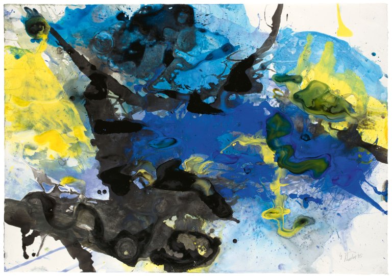 Auf diesem Bild ist das folgende Kunstwerk zu sehen: Fred Thieler. Ohne Titel. 1995.