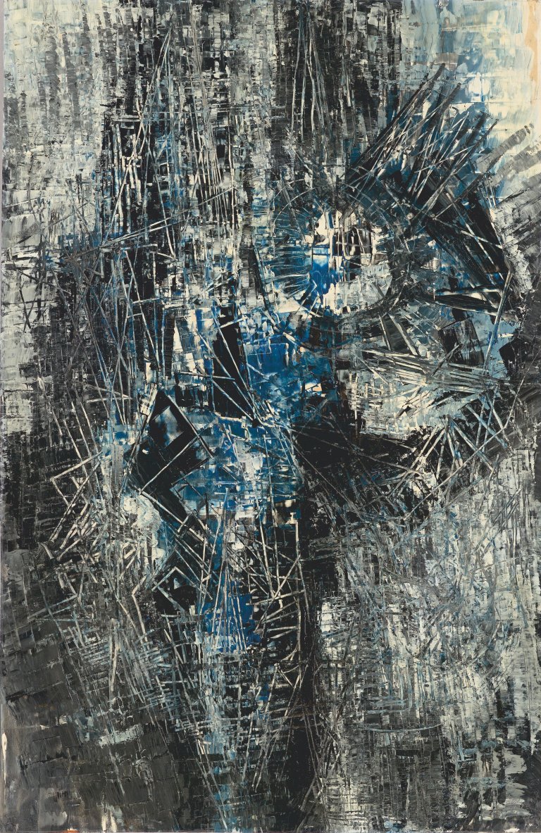 Auf diesem Bild ist das folgende Kunstwerk zu sehen: Fred Thieler. „M.F.I.57“. 1957.