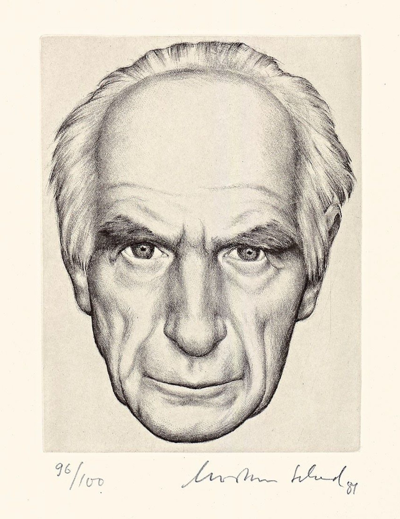 Auf diesem Bild ist das folgende Kunstwerk zu sehen: Christian Schad. „Selbstporträt“. 1981.