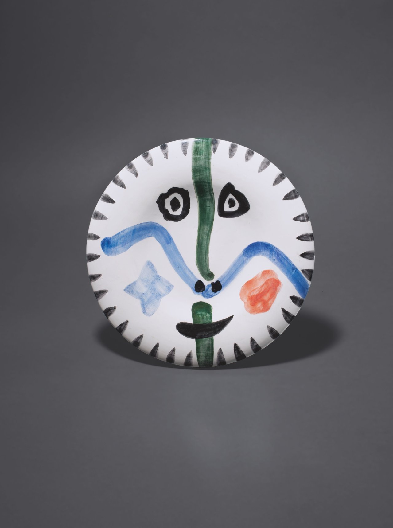 Auf diesem Bild ist das folgende Kunstwerk zu sehen: Pablo Picasso. „Visage no. 111“. 1963.
