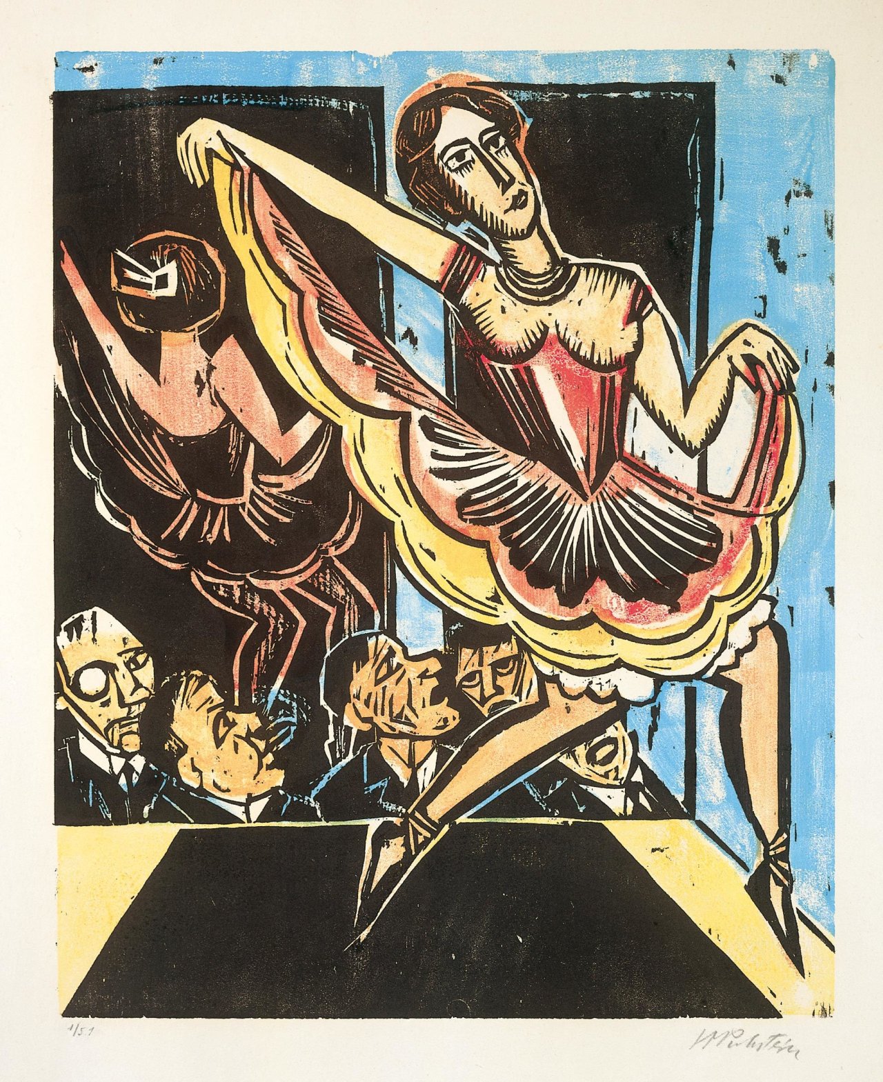 Auf diesem Bild ist das folgende Kunstwerk zu sehen: Max Pechstein. „Tänzerin im Spiegel“. 1923.