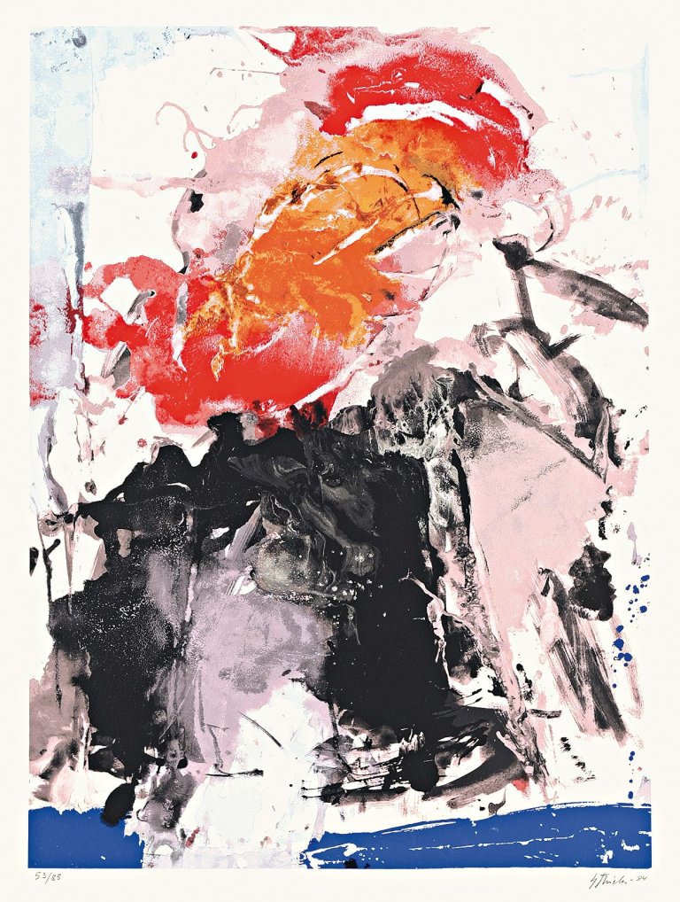 Auf diesem Bild ist das folgende Kunstwerk zu sehen: Fred Thieler. Ohne Titel. 1984.