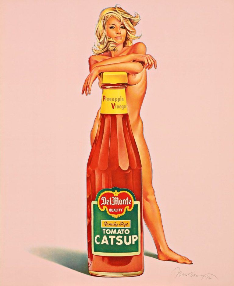 Auf diesem Bild ist das folgende Kunstwerk zu sehen: Mel Ramos. „DELLAMONTY“. 1972.