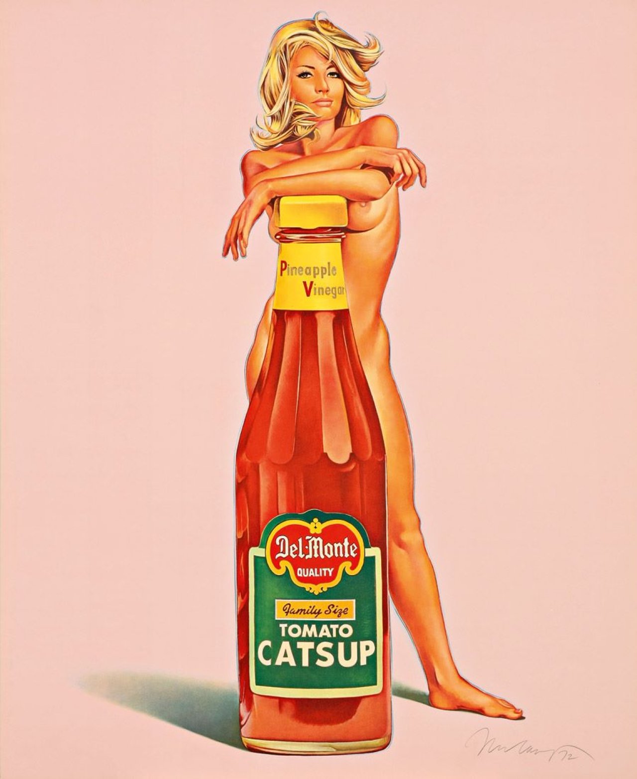 Auf diesem Bild ist das folgende Kunstwerk zu sehen: Mel Ramos. „DELLAMONTY“. 1972.