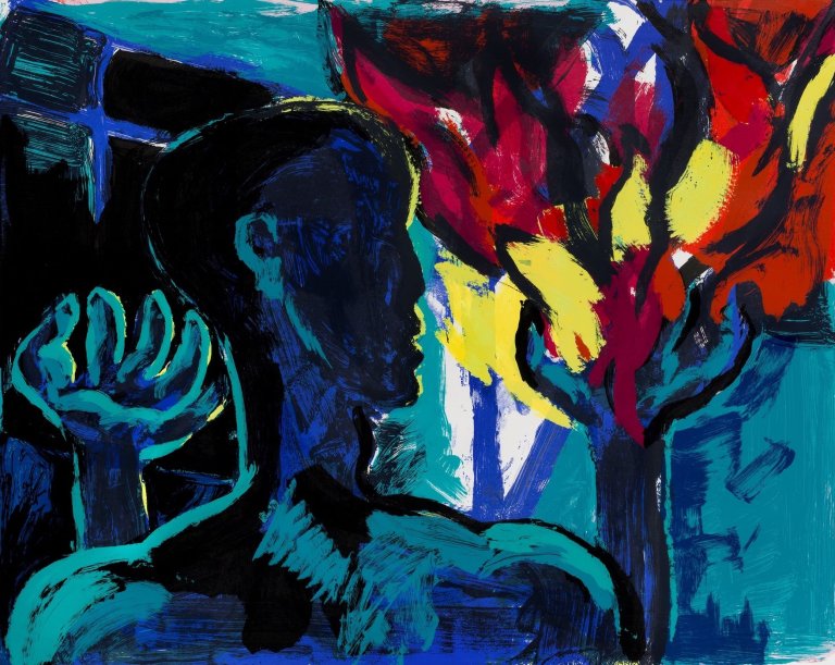 Auf diesem Bild ist das folgende Kunstwerk zu sehen: Rainer Fetting. Prometheus. 1986.