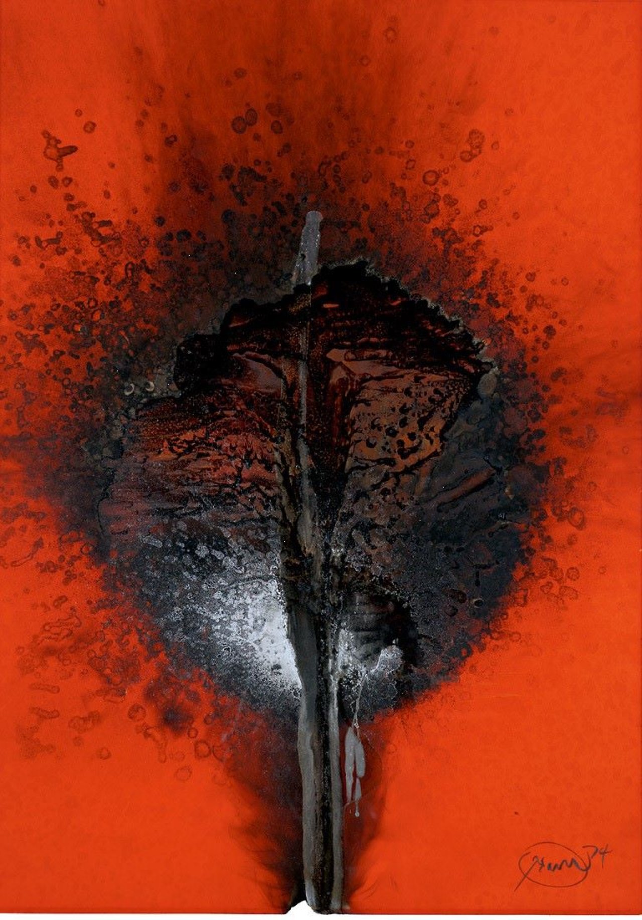 This picture shows the following artwork: Otto Piene. Ohne Titel. 1974.