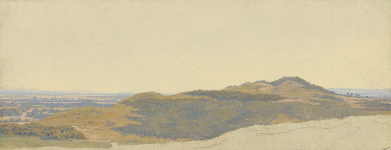 Auf diesem Bild ist das folgende Kunstwerk zu sehen:  Deutsch, um 1830. Landschaftsstudie.