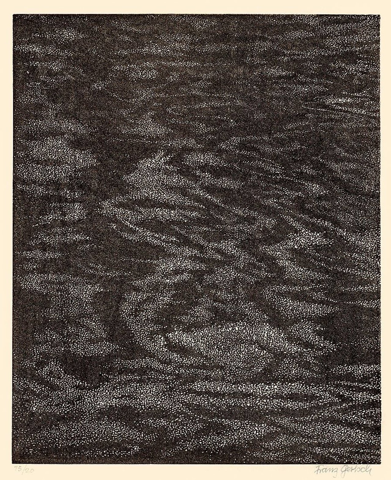 Auf diesem Bild ist das folgende Kunstwerk zu sehen: Franz Gertsch. „Wasser“. 2005.