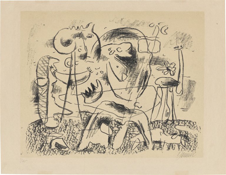 Auf diesem Bild ist das folgende Kunstwerk zu sehen: Willi Baumeister. „Groteske“. 1946.