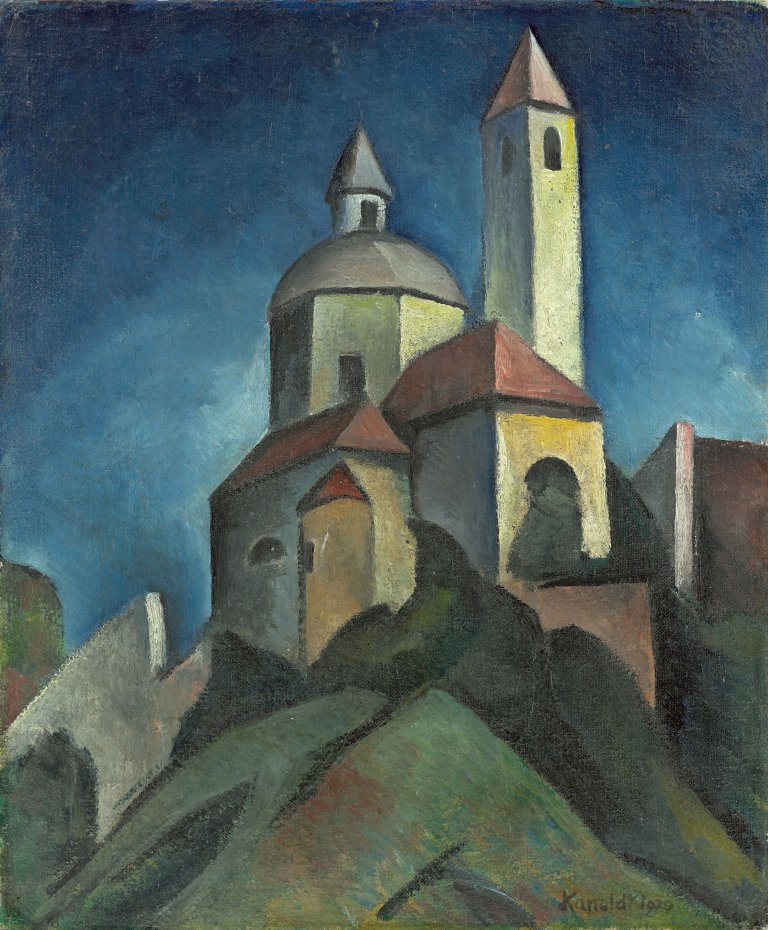 Auf diesem Bild ist das folgende Kunstwerk zu sehen: Alexander Kanoldt. „Kapelle“. 1920.