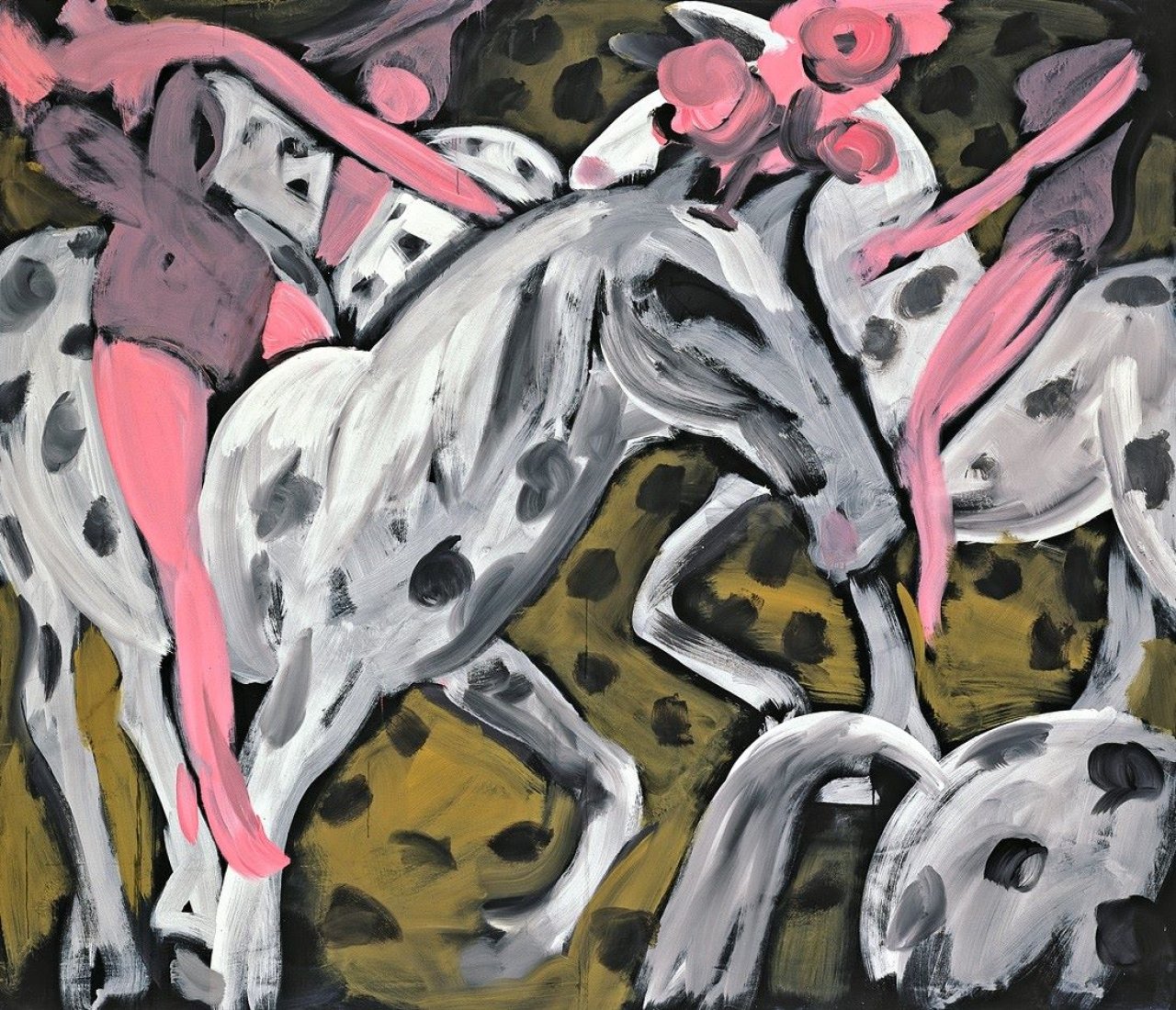Auf diesem Bild ist das folgende Kunstwerk zu sehen: Karl Horst Hödicke. Manege. 1980.