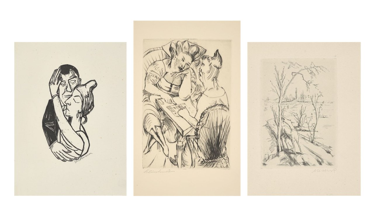 Auf diesem Bild ist das folgende Kunstwerk zu sehen:  Mappenwerk. „Zweite Ganymed-Mappe“. 1922.