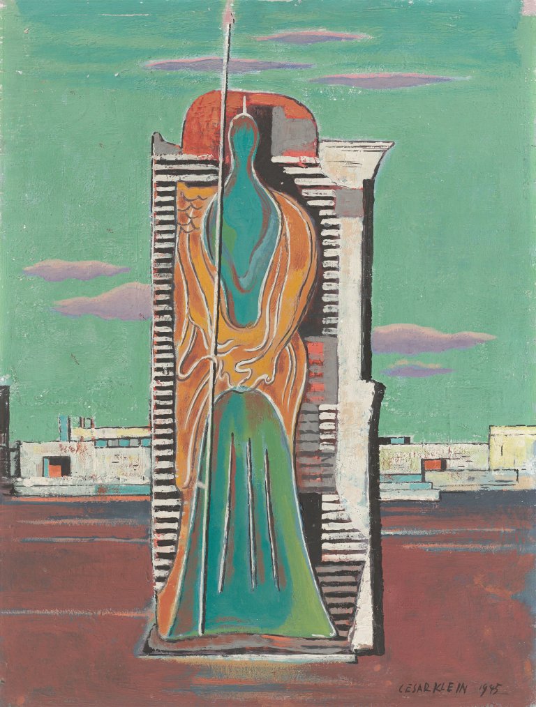 Auf diesem Bild ist das folgende Kunstwerk zu sehen: César Klein. „Athene“. 1945.