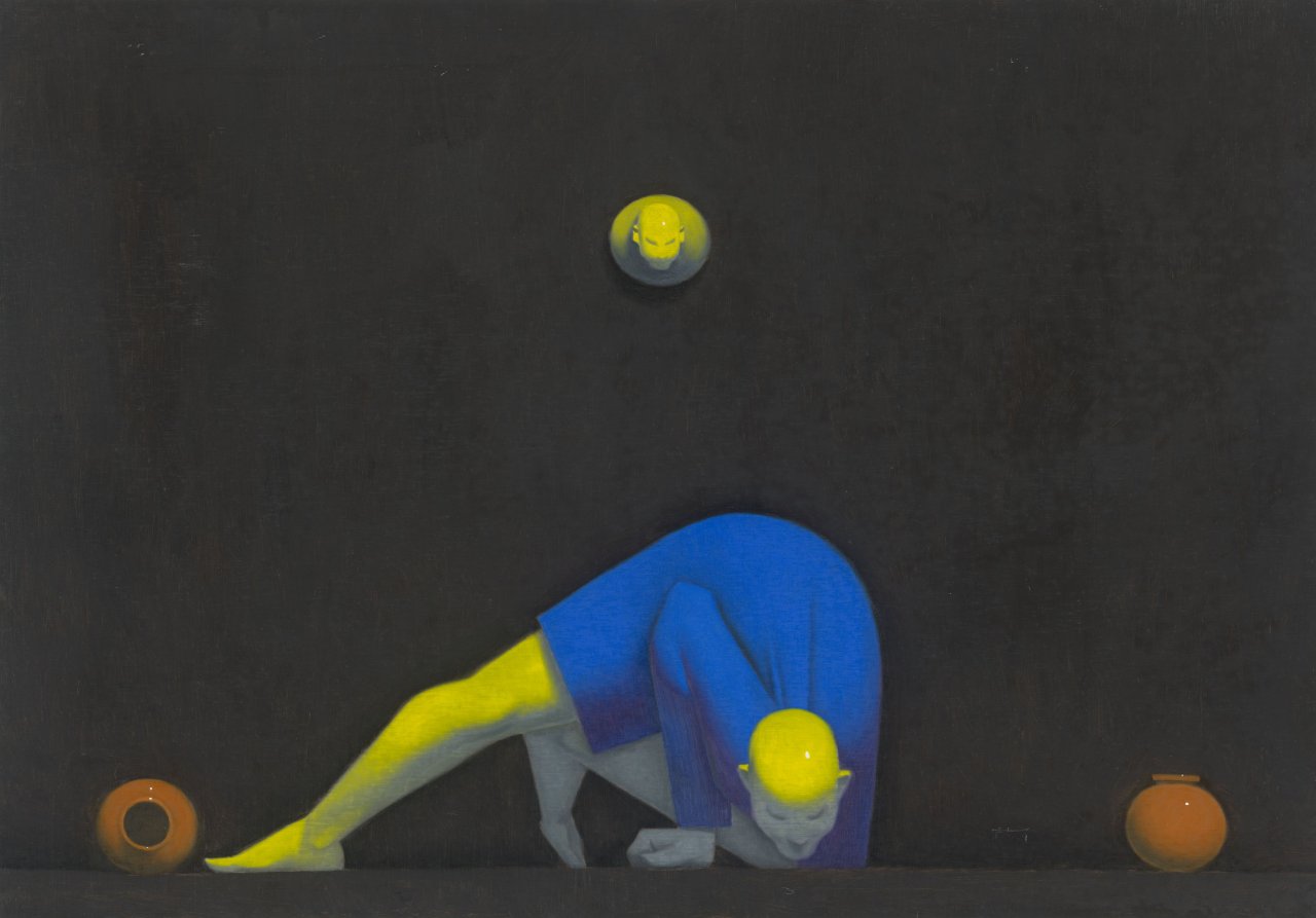Auf diesem Bild ist das folgende Kunstwerk zu sehen: Wainer Vaccari. „PIRAMIDE“. 1988.