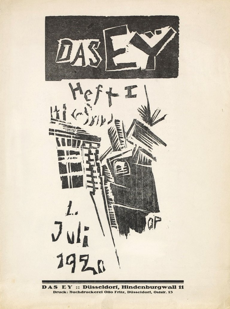 Auf diesem Bild ist das folgende Kunstwerk zu sehen: Otto Pankok. „Das EY, 1. Heft“. 1920.